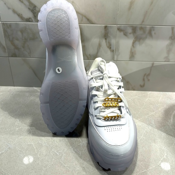 Reebok, Cardi B, white leather platform, shoes, brand new, size 9 - Picture 10 of 10
